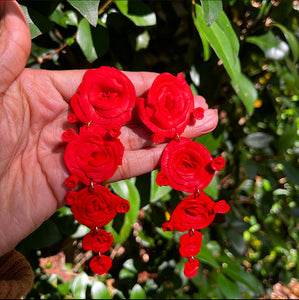 Red Roses Earrings